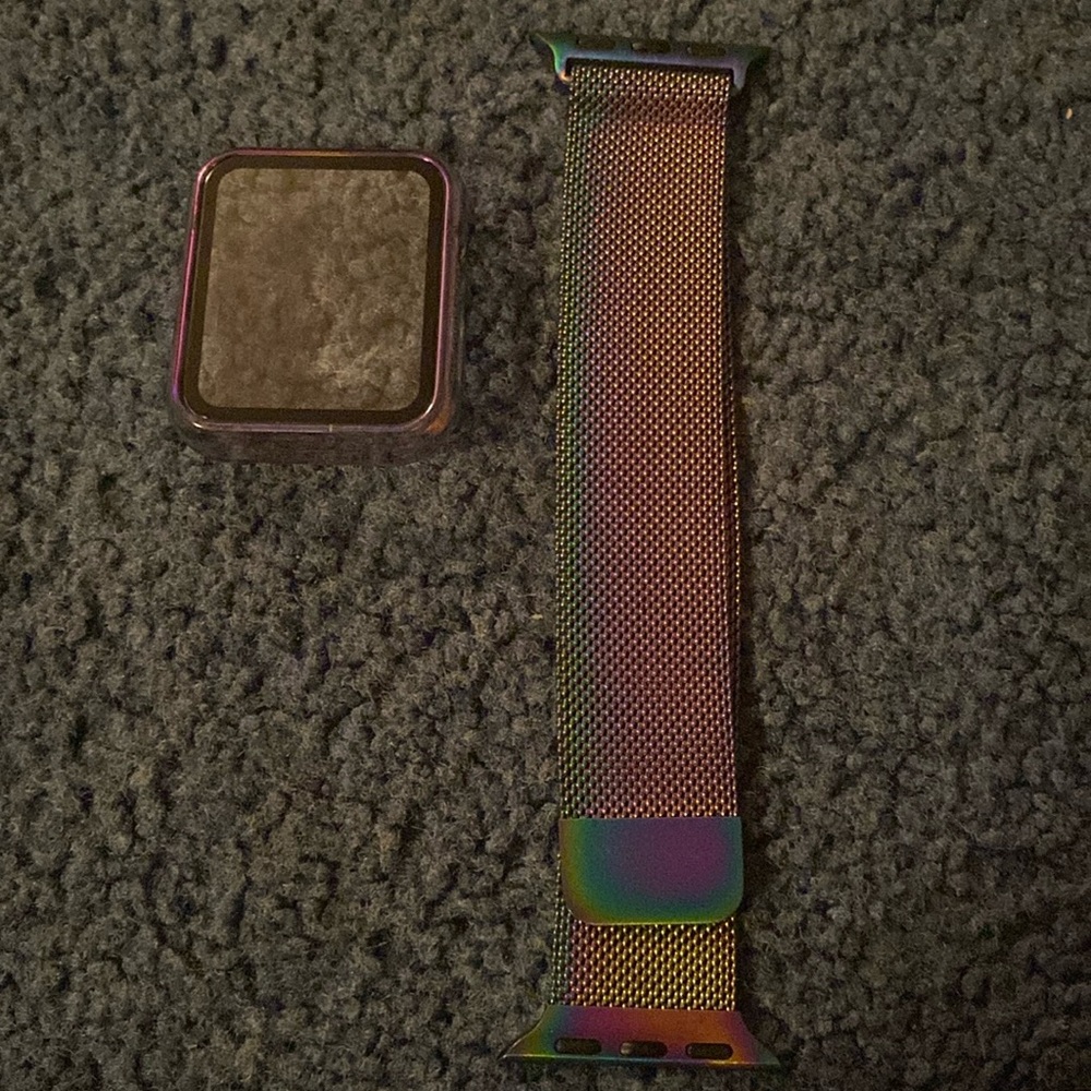 Apple Watch band and full coverage case. 38mm S/M